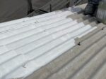 【工場】スレート屋根 　塗装補強工事(広島県山県郡)